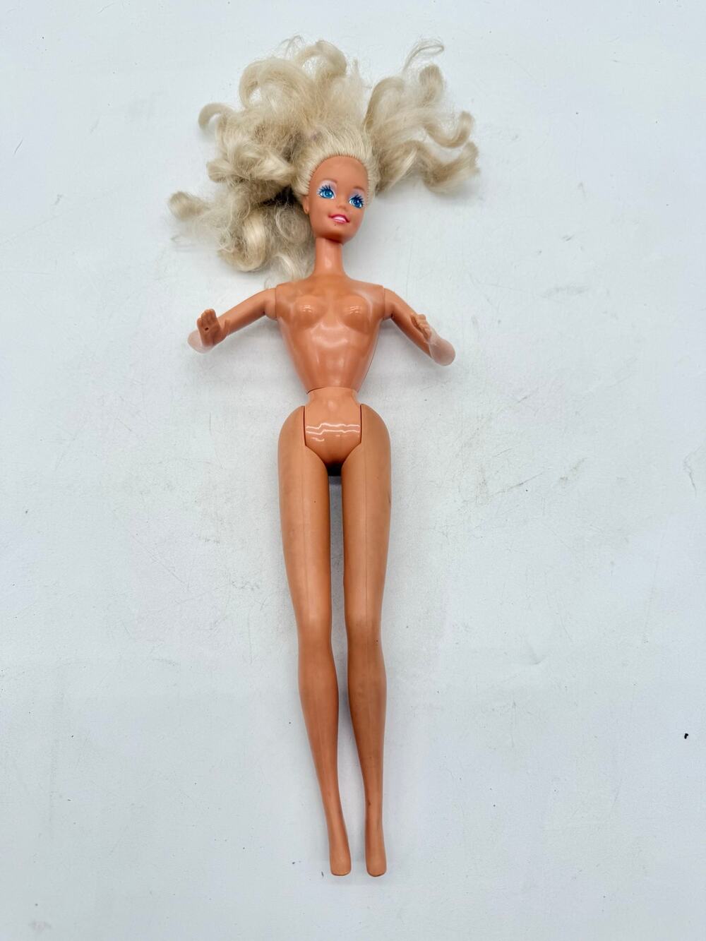 Vintage 1990s Mattel Barbie Doll Blonde Blue Eyes Nude TLC Replacement Doll